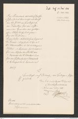 k.k. naturhistorisches Hofmuseum, Intendanzakten 1885-1896 (Hauer), Aktenzahl Z.330/1888, Seite 1